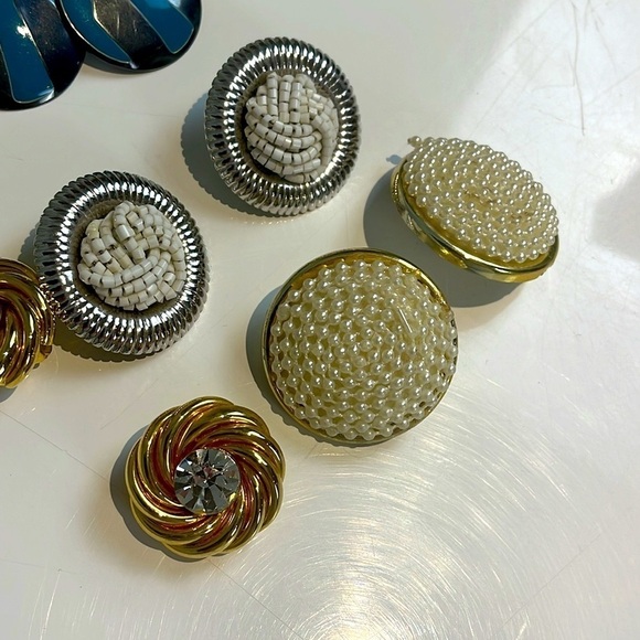 Vintage 80’s earrings lot - Picture 2 of 7